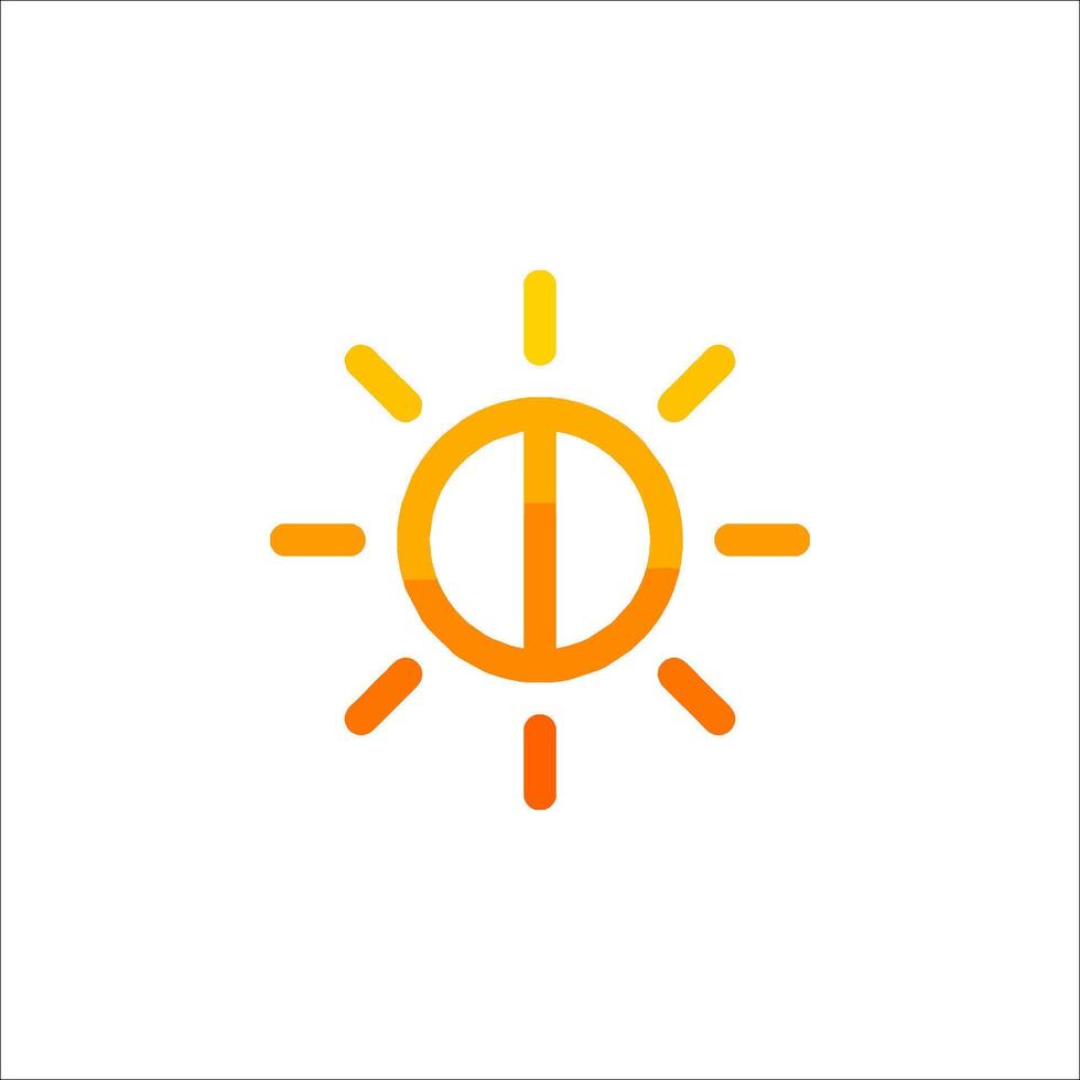 sun icon illustration vector