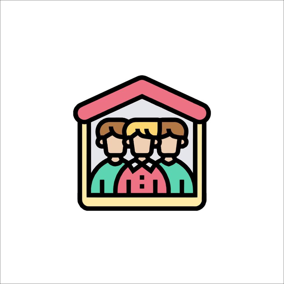 Family icon illustration vector