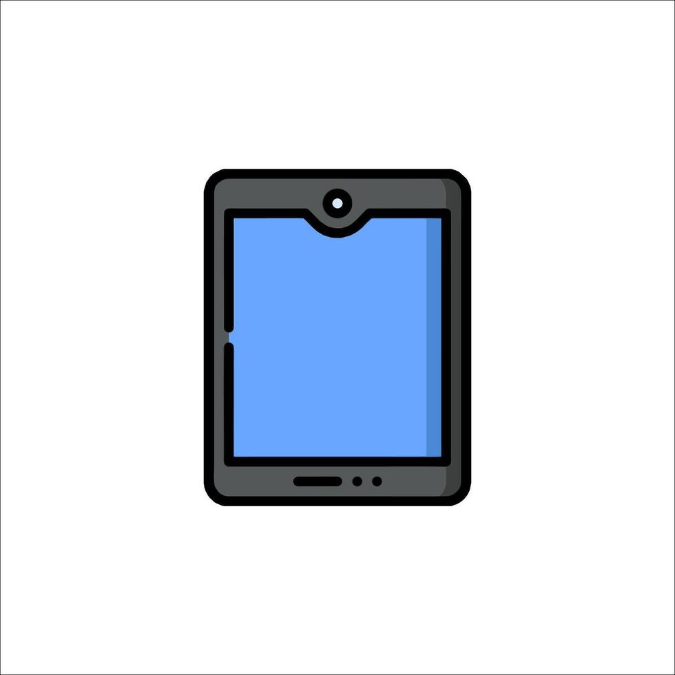 A tablet computer icon on a white background vector