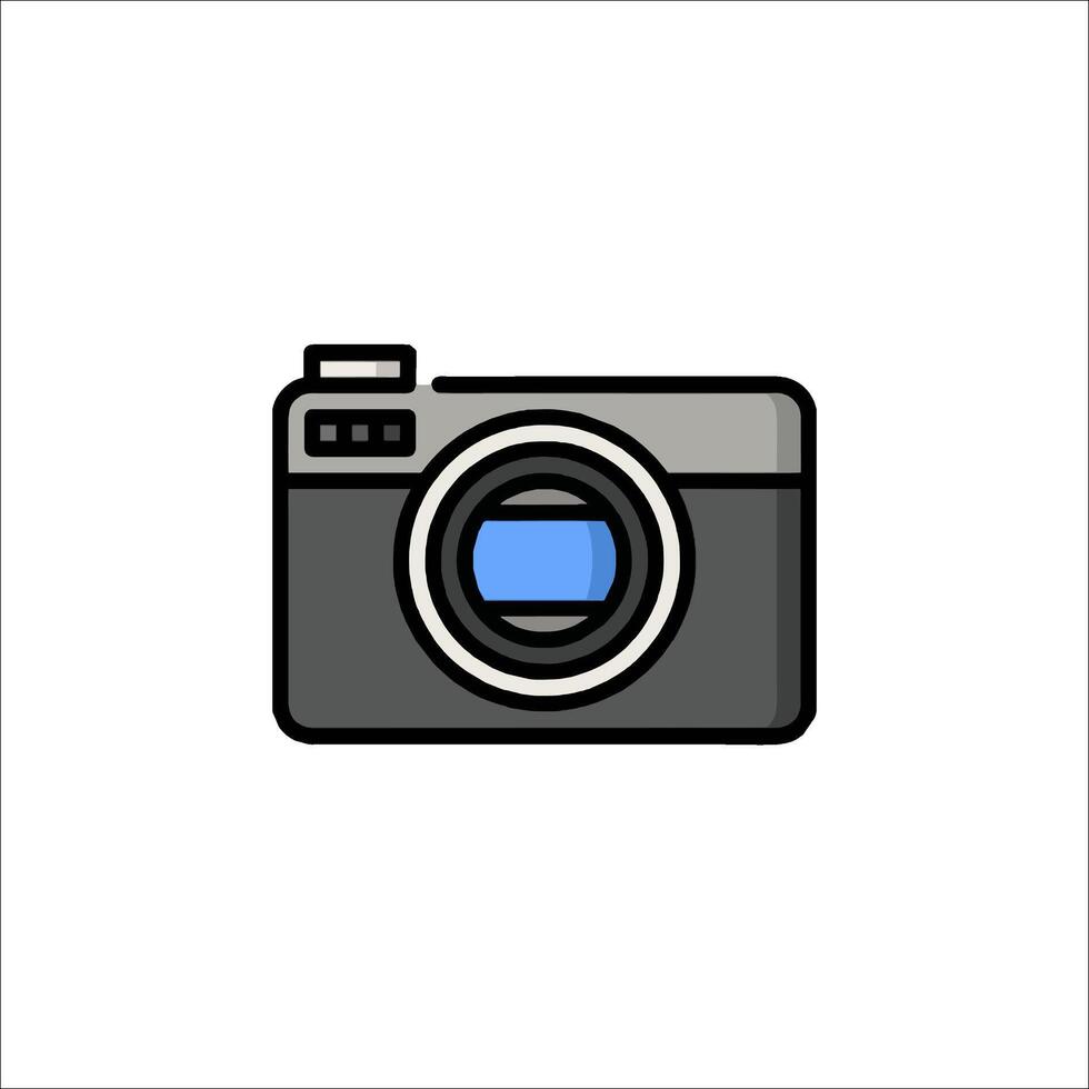 A camera icon on a white background vector