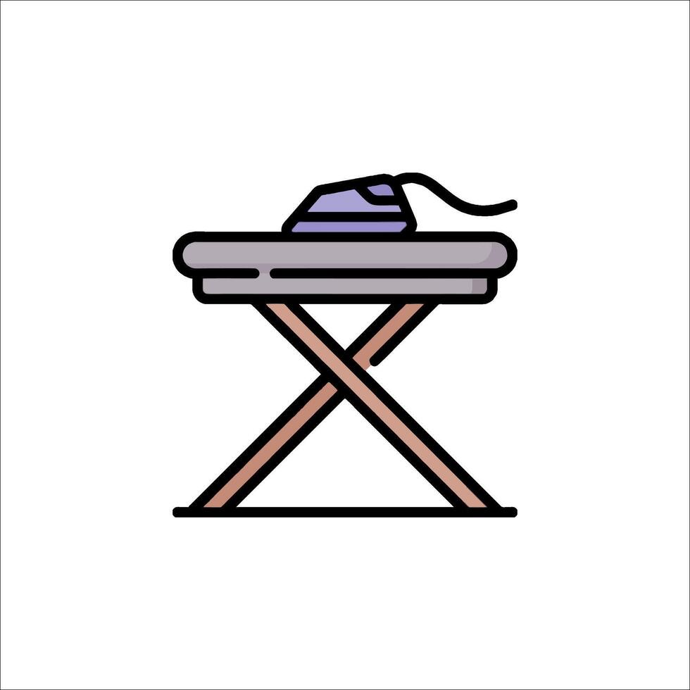 Ironing board icon illustration vector
