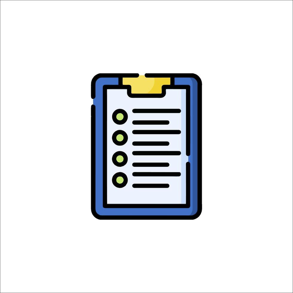 A clipboard with a check mark on it vector
