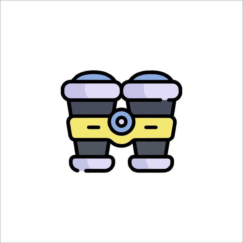 A pair of binoculars icon on a white background vector