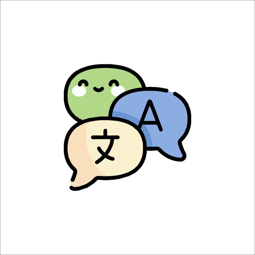 A cartoon speech bubble with two different characters vector