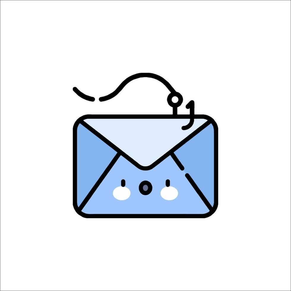 Email icon with a smiley face vector
