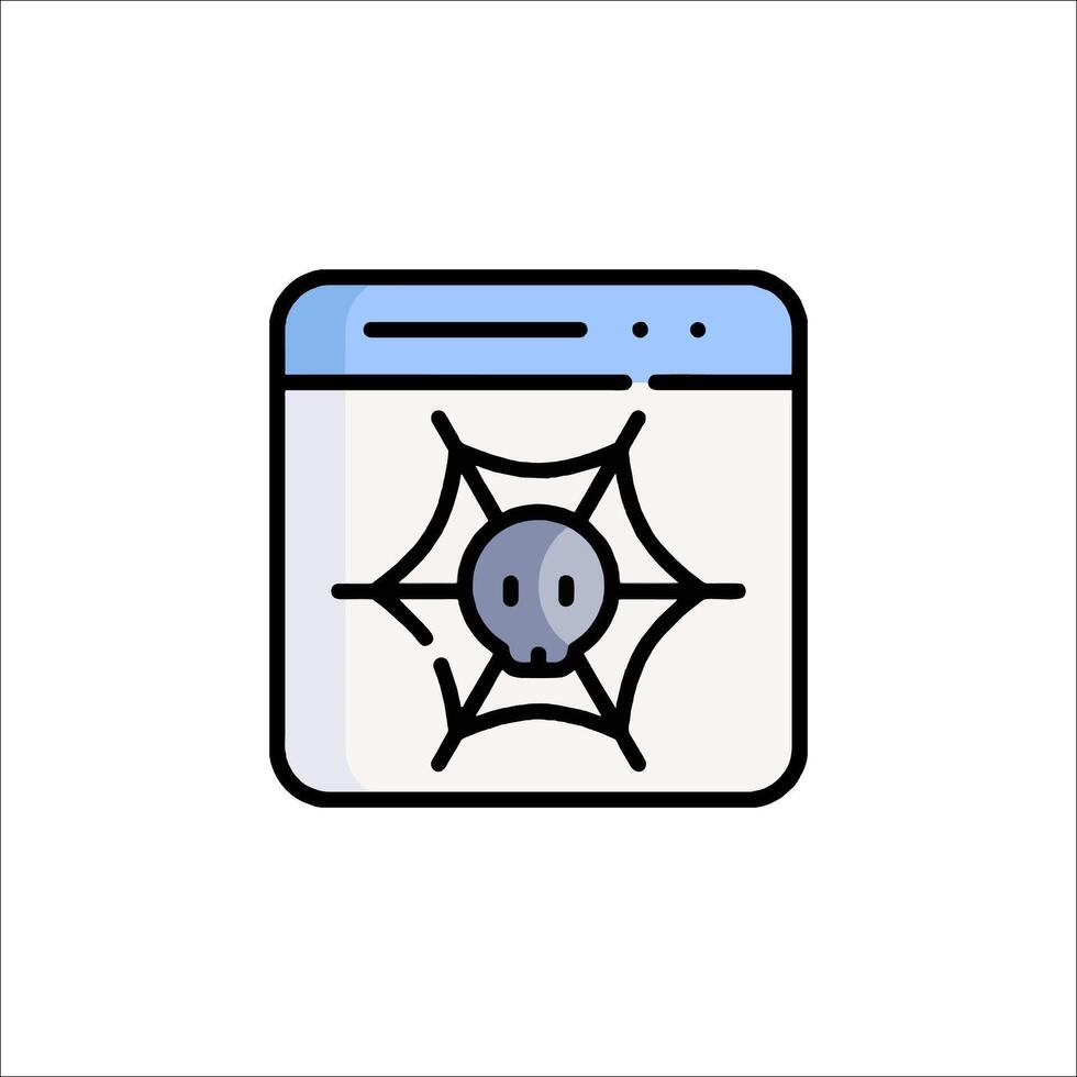 A spider web icon on a white background vector