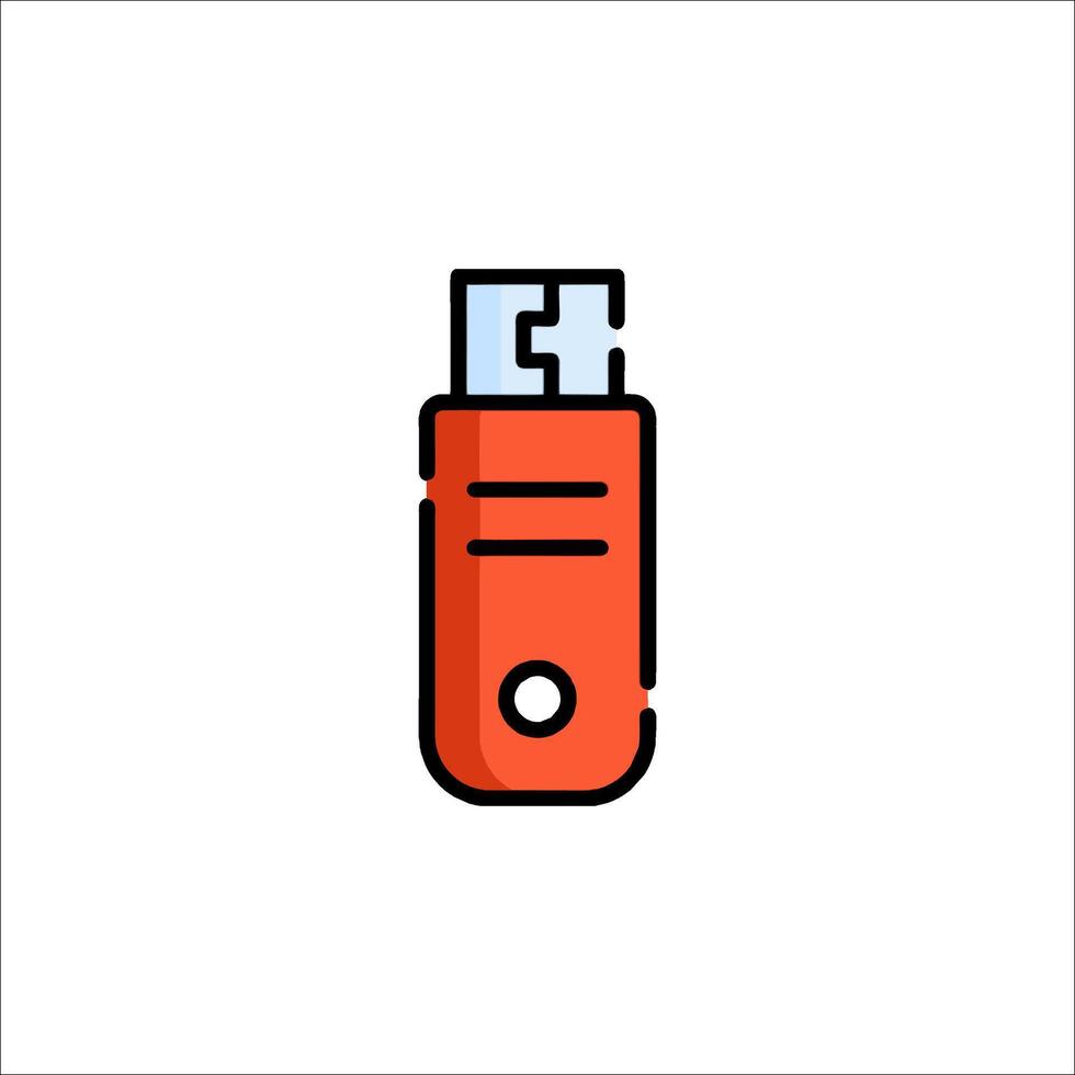 Usb flash drive icon illustration vector