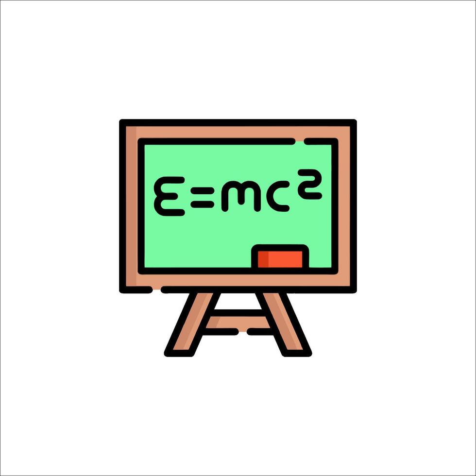 Math equation on blackboard illustration vector