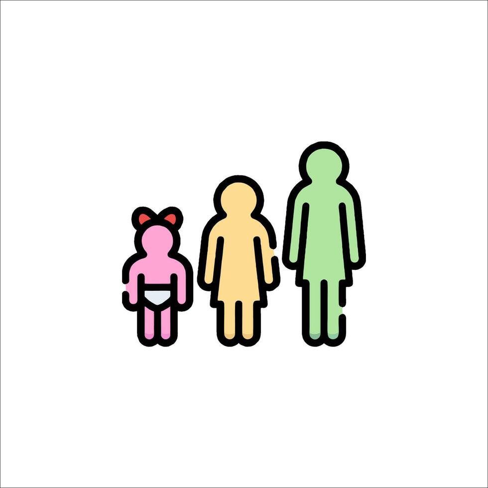 Family icon illustration vector