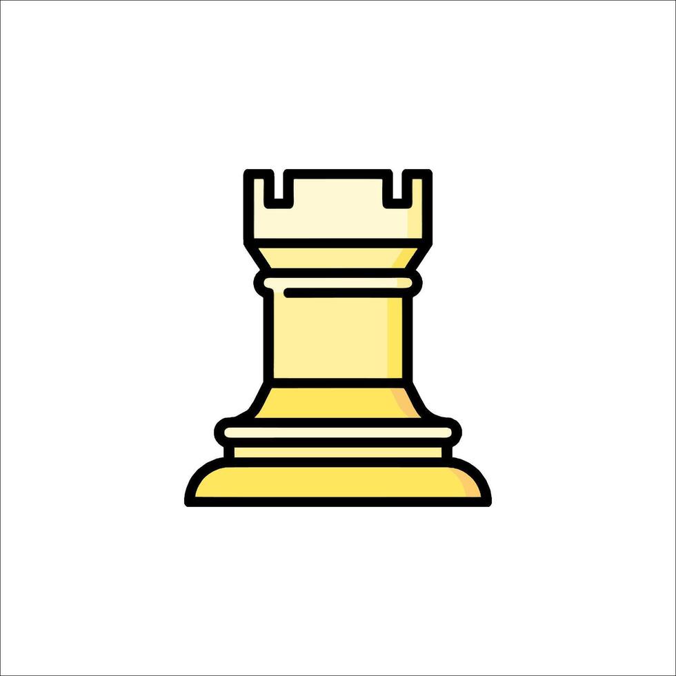Chess piece icon illustration vector