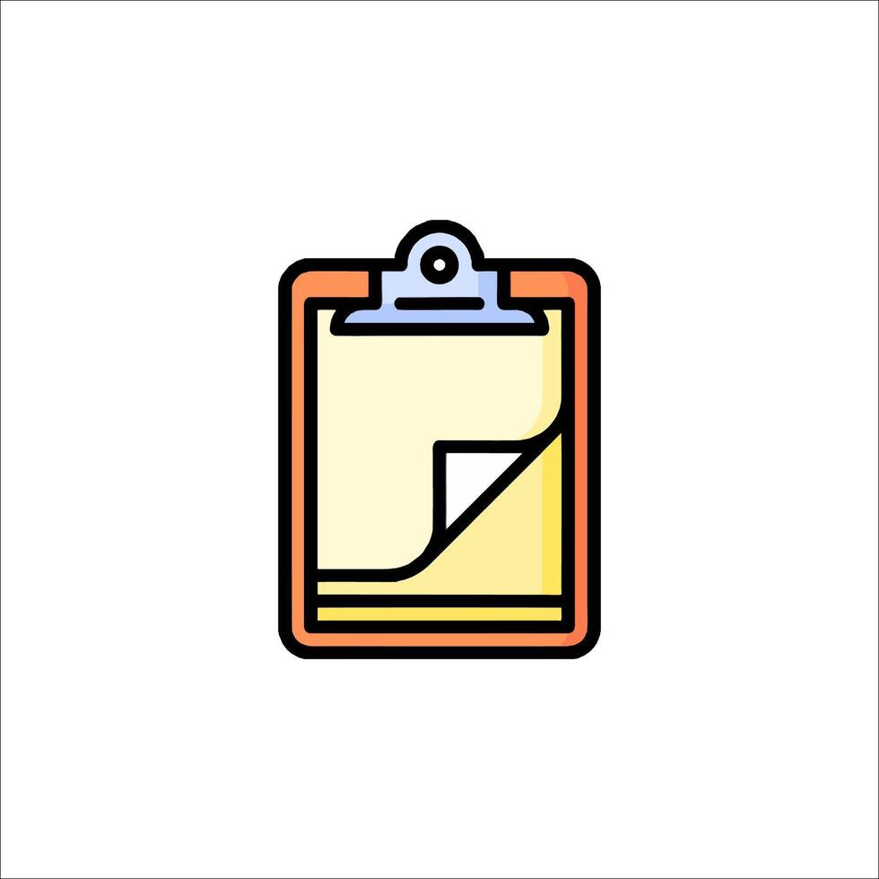 Clipboard icon illustration vector