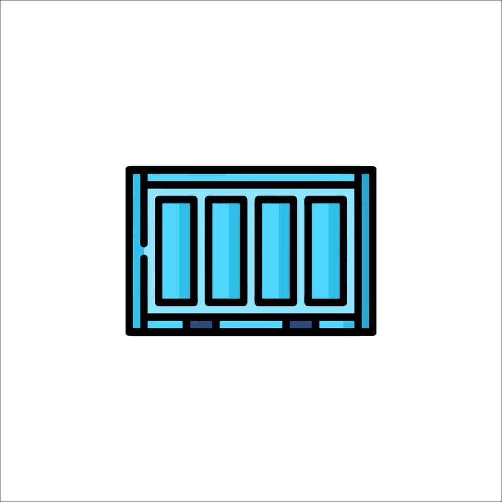 Container icon illustration vector
