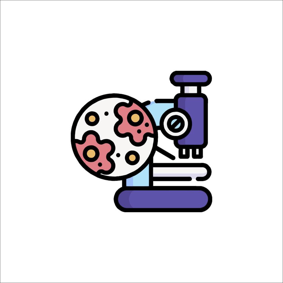Microscope icon illustration vector