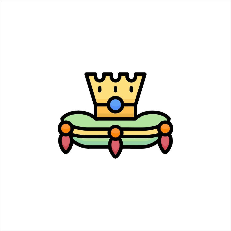 A crown icon on a white background vector