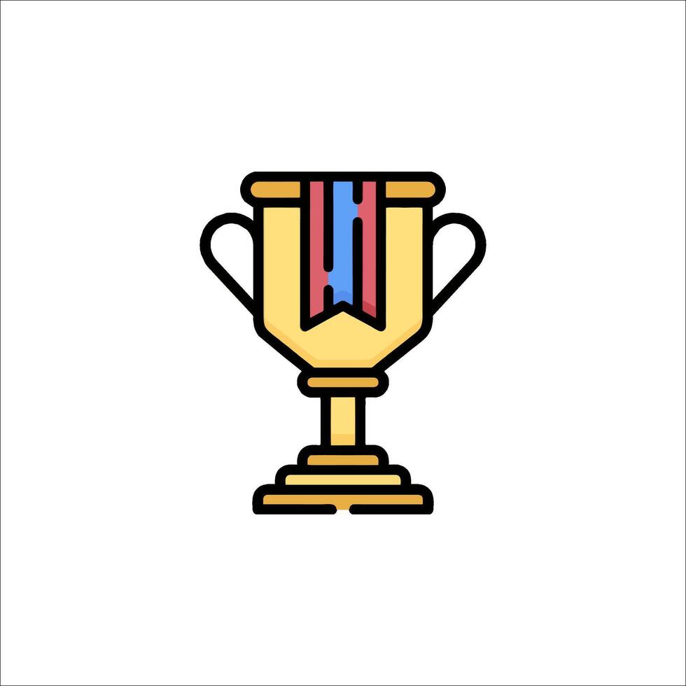 A trophy cup icon on a white background vector