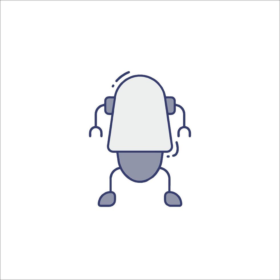 A robot icon on a white background vector