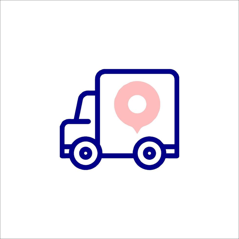 Delivery truck icon illustration vector