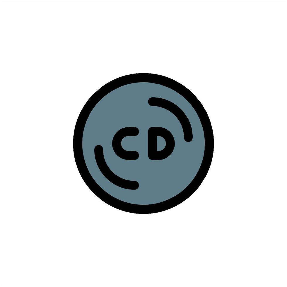 Cd logo design vector