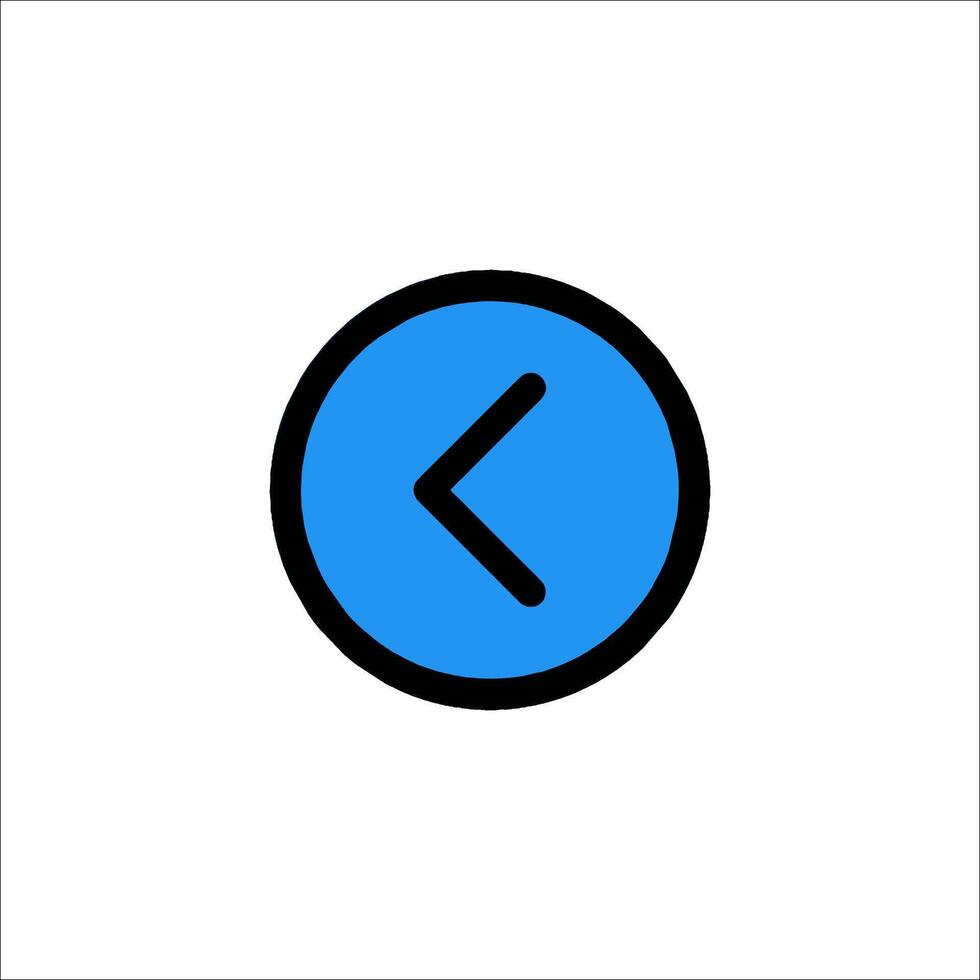 A blue arrow pointing in a circle on a white background vector