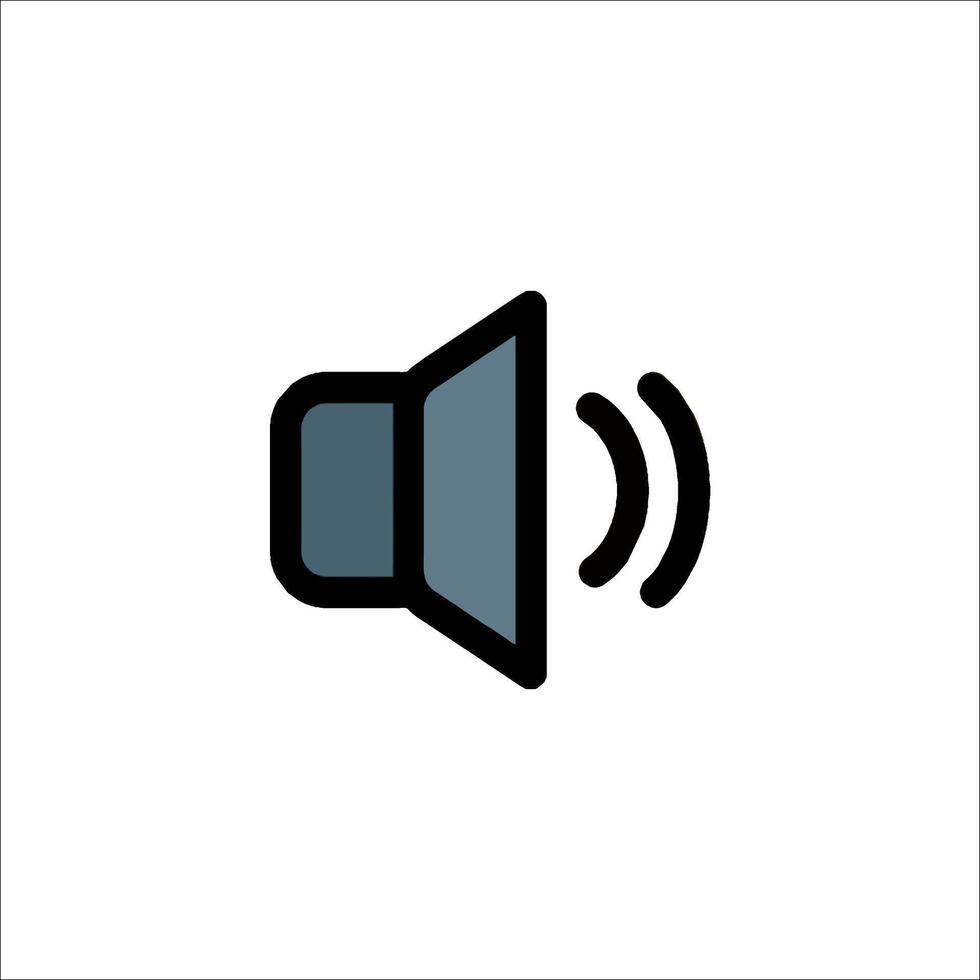 A speaker icon on a white background vector