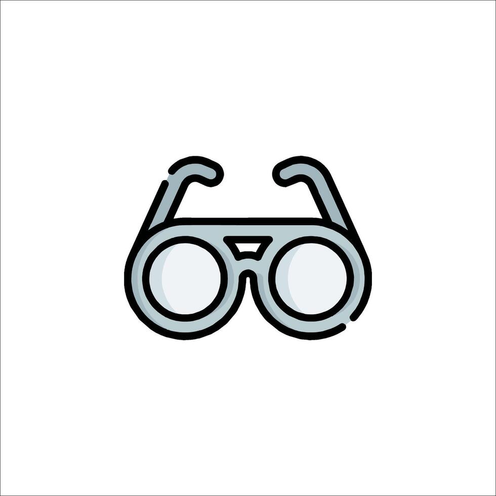 A pair of glasses icon on a white background vector