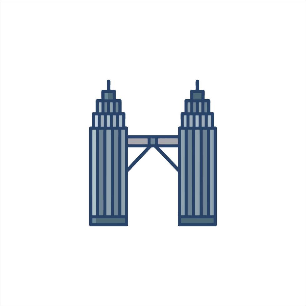 The tower of babel icon illustration vector