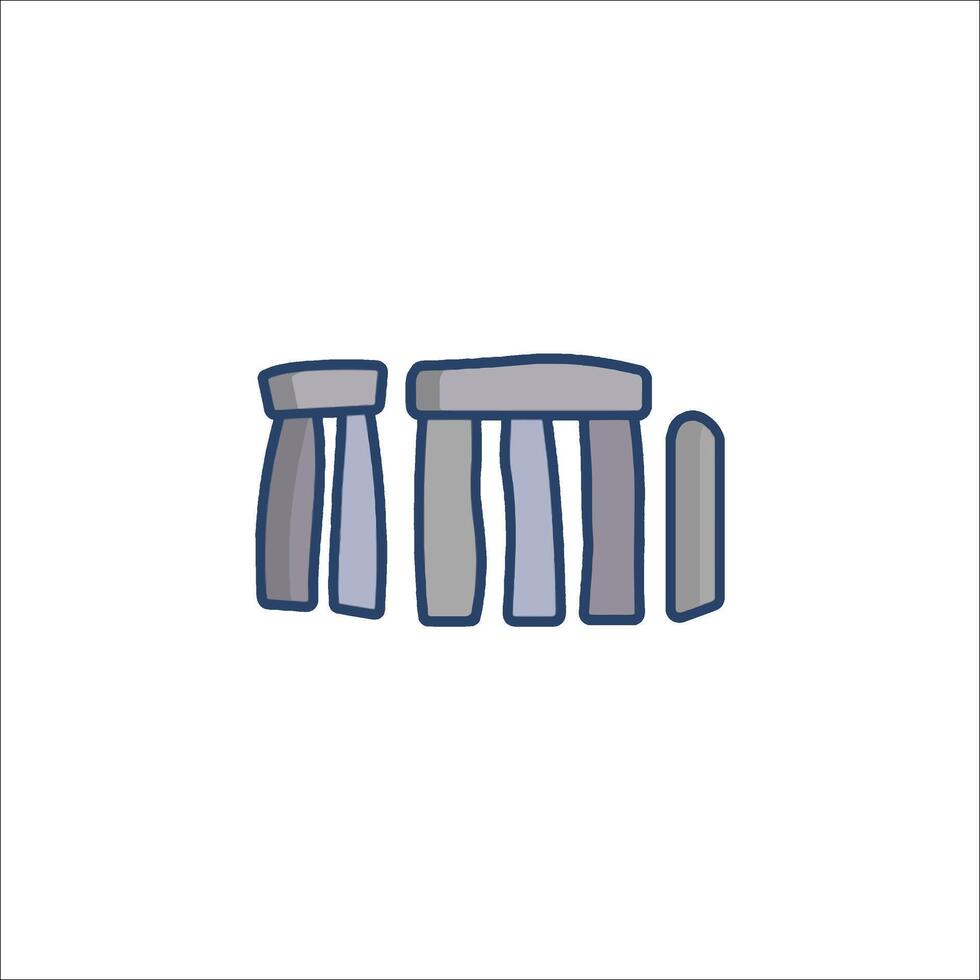 An icon of stonehenge on a white background vector