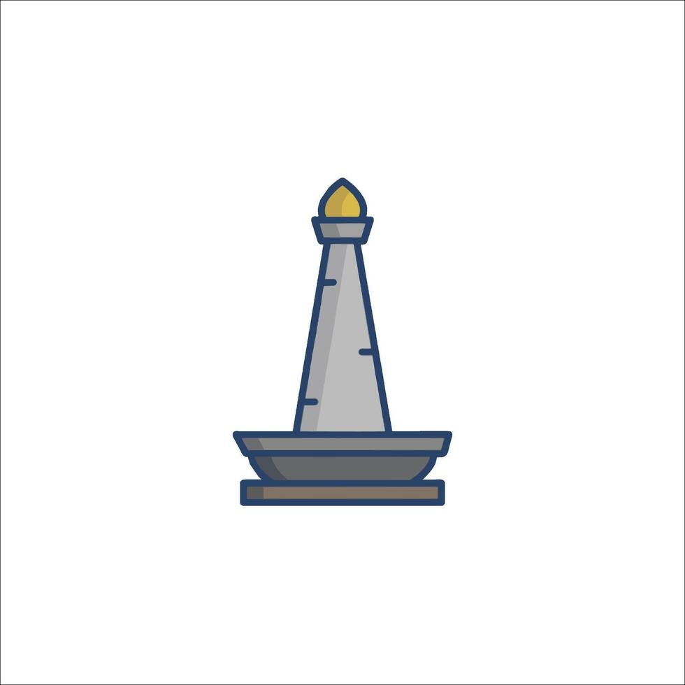 A lighthouse icon on a white background vector