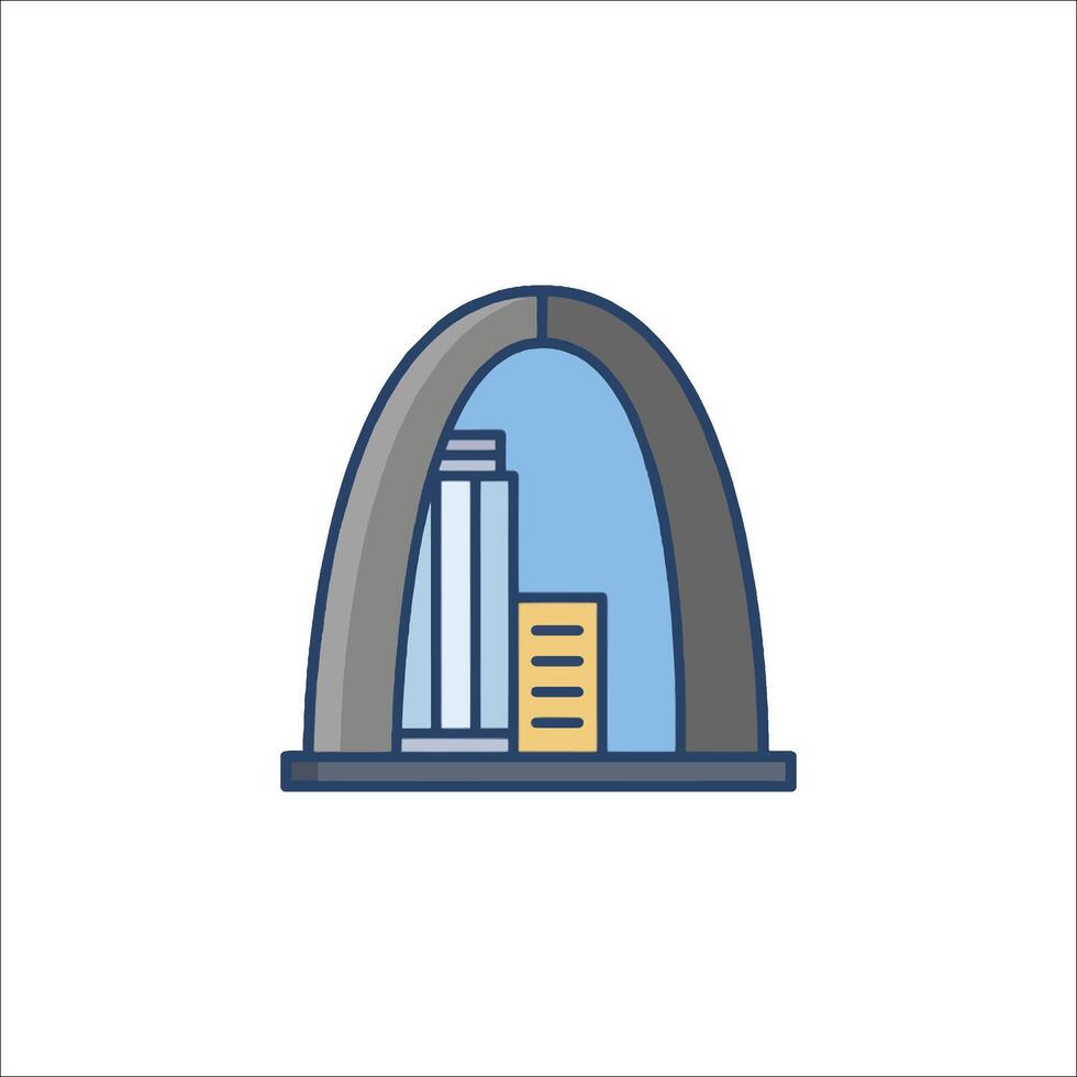 Architecture icon illustration vector