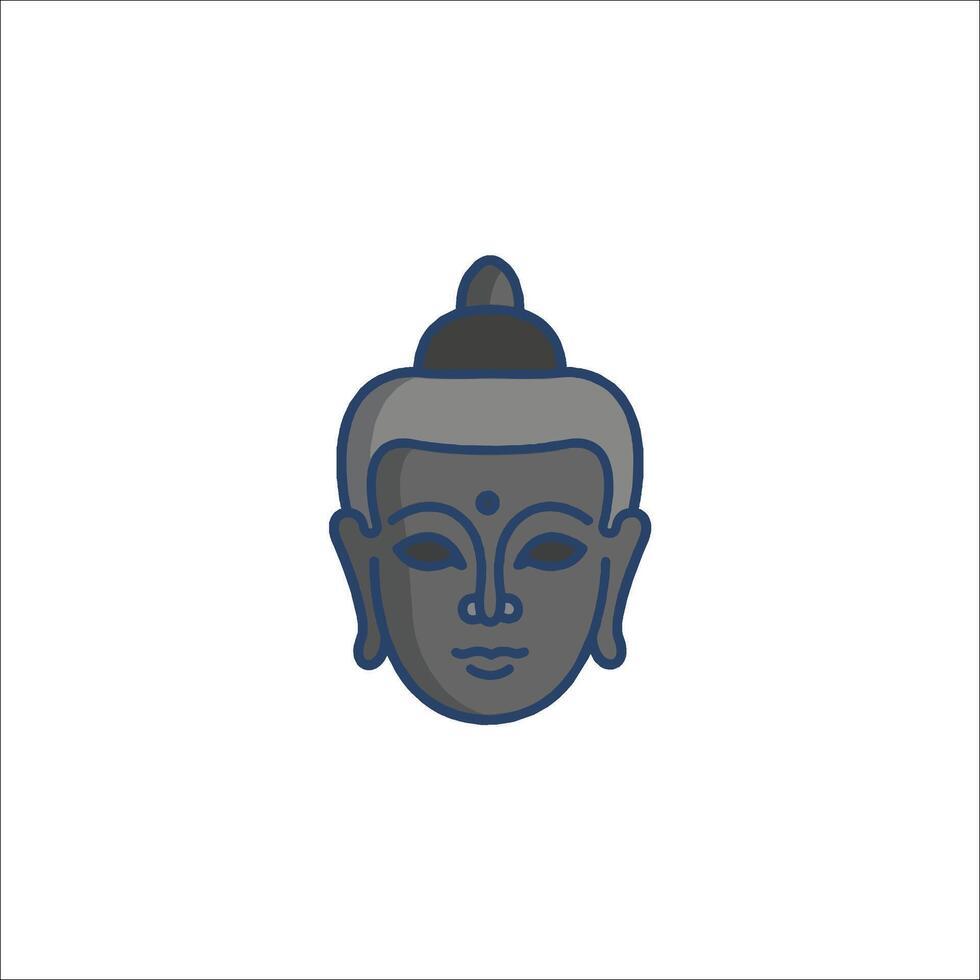 Buddha icon on white background vector