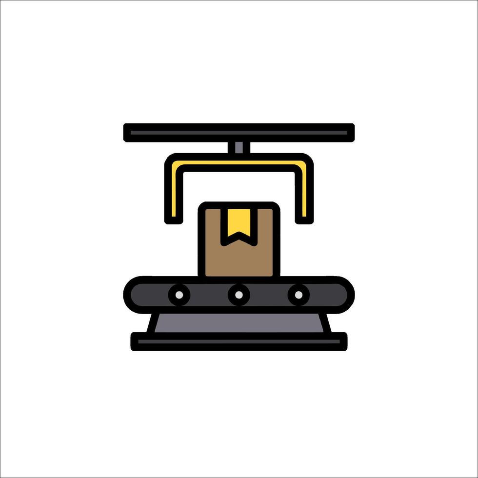 A machine that is used to make paper vector