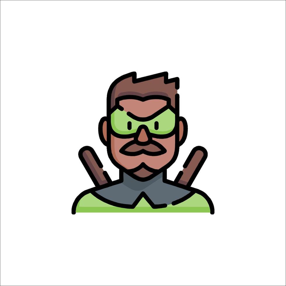 Green arrow, the hero of the green arrow, is a character in the comic book series vector