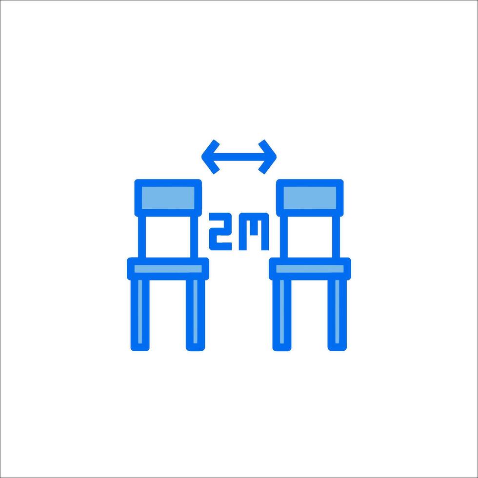Two chairs are shown with the words ms and ms vector