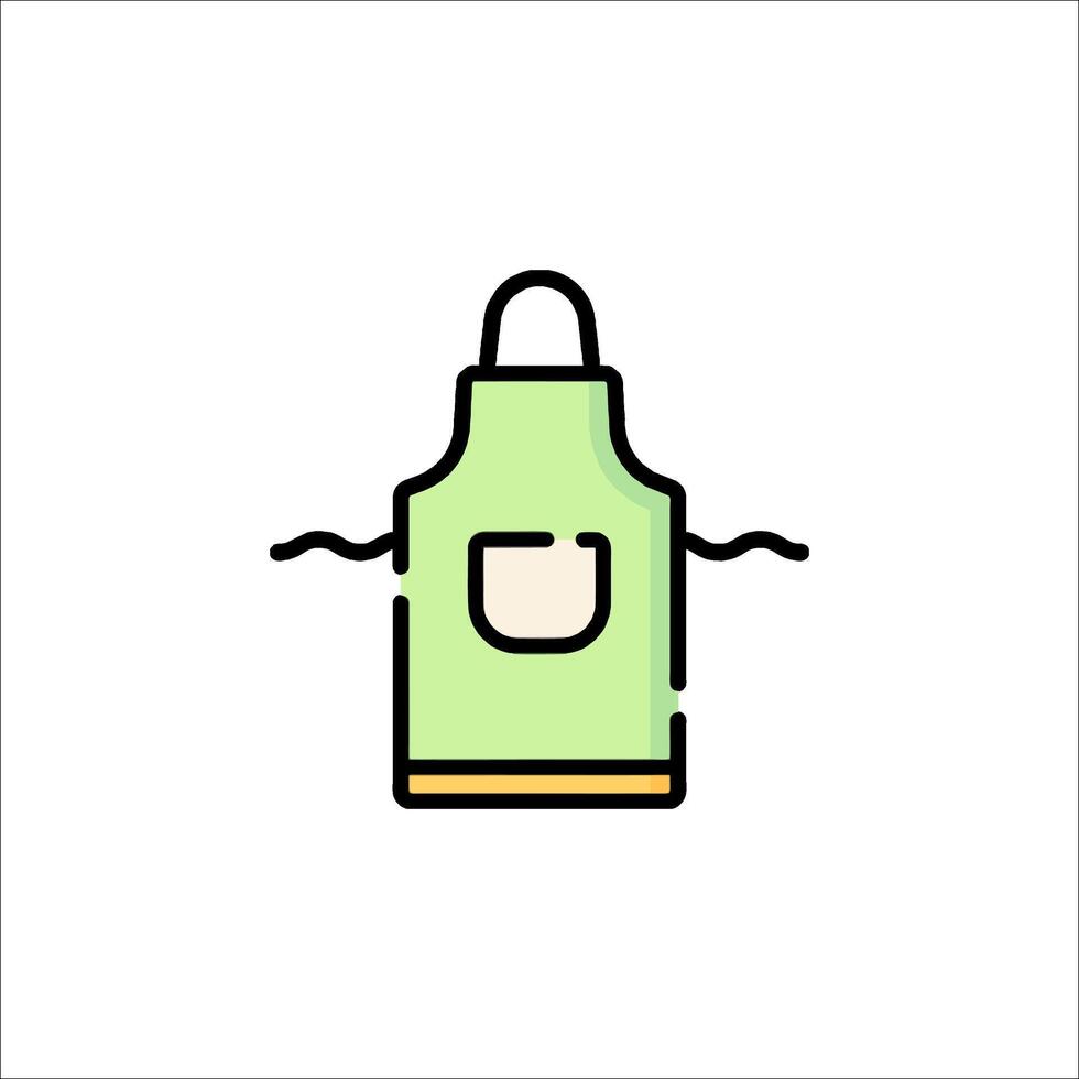 A green apron icon on a white background vector