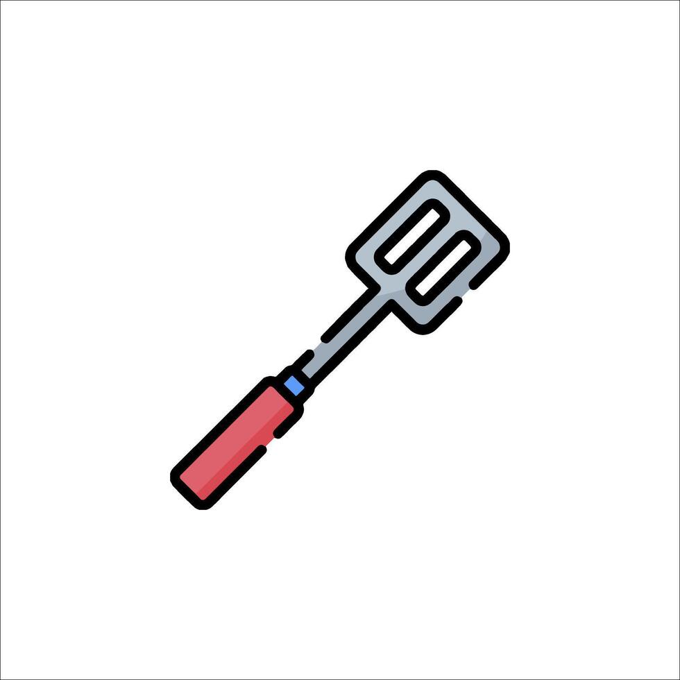 A barbecue spatula icon on a white background vector