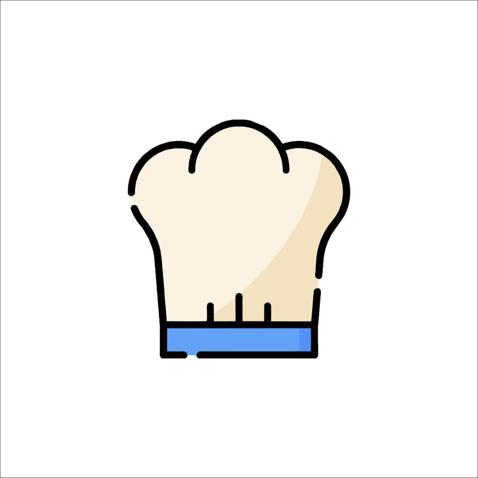 A chef hat icon on a white background vector