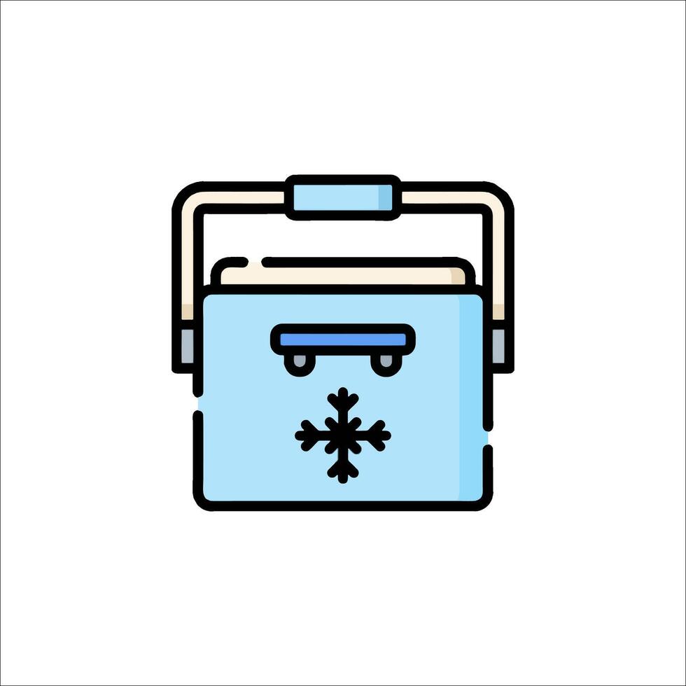 Icebox icon illustration vector