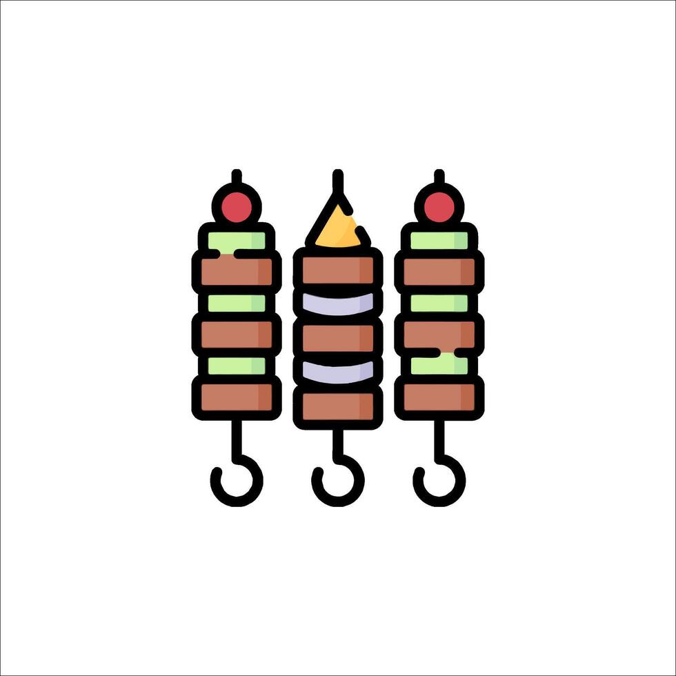 A hamburger with a candle on it vector