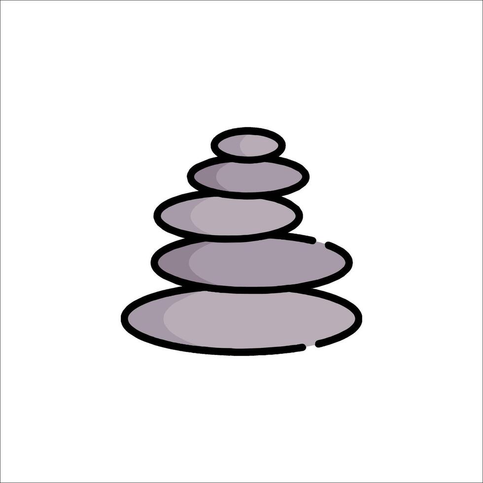 A stack of stones icon on a white background vector