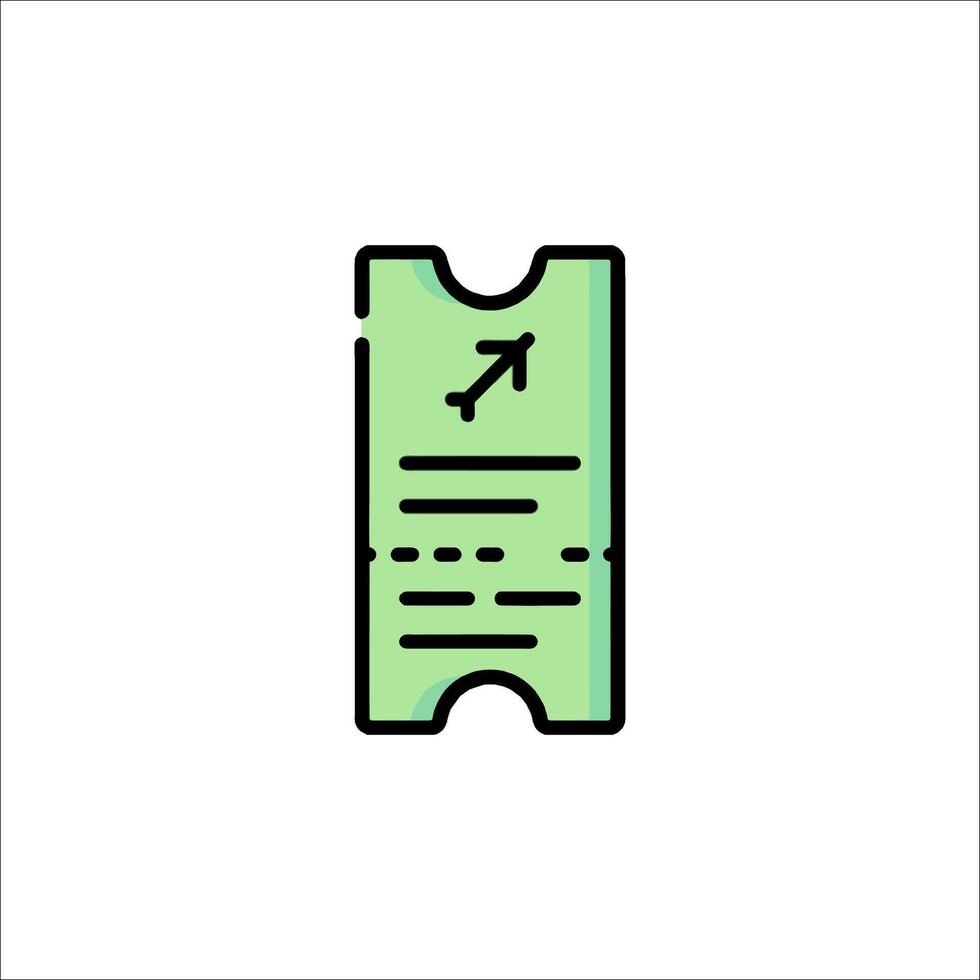 Ticket icon illustration vector