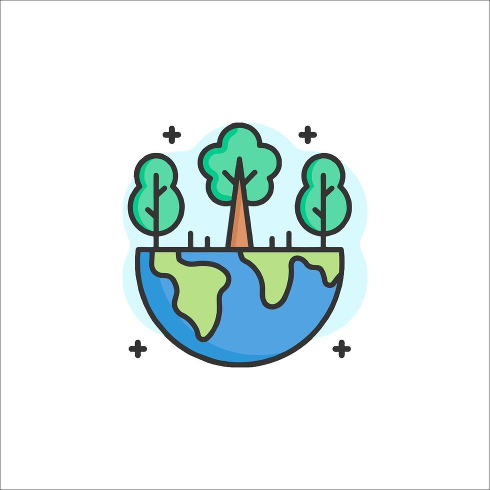 Save the earth icon vector