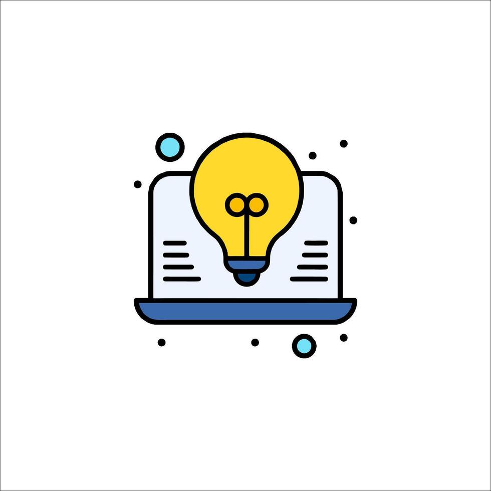 An icon of a light bulb on a book vector