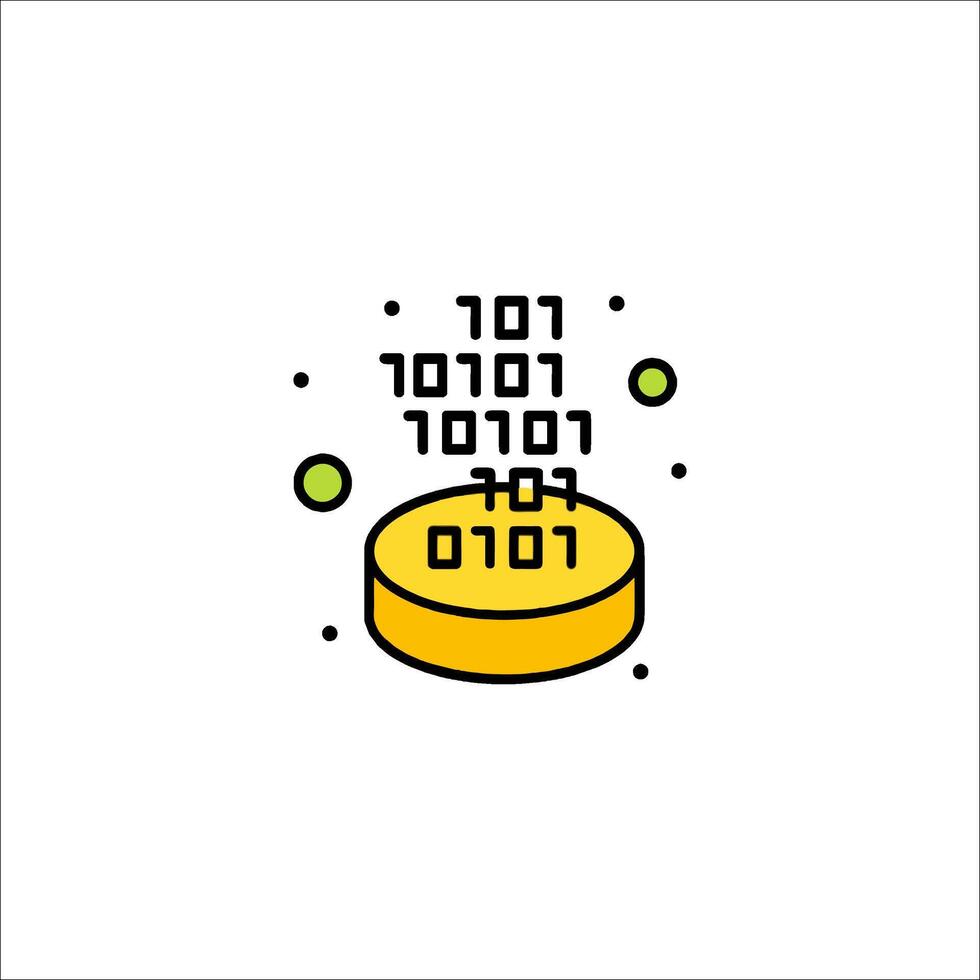 Hebrew text on a yellow coin vector