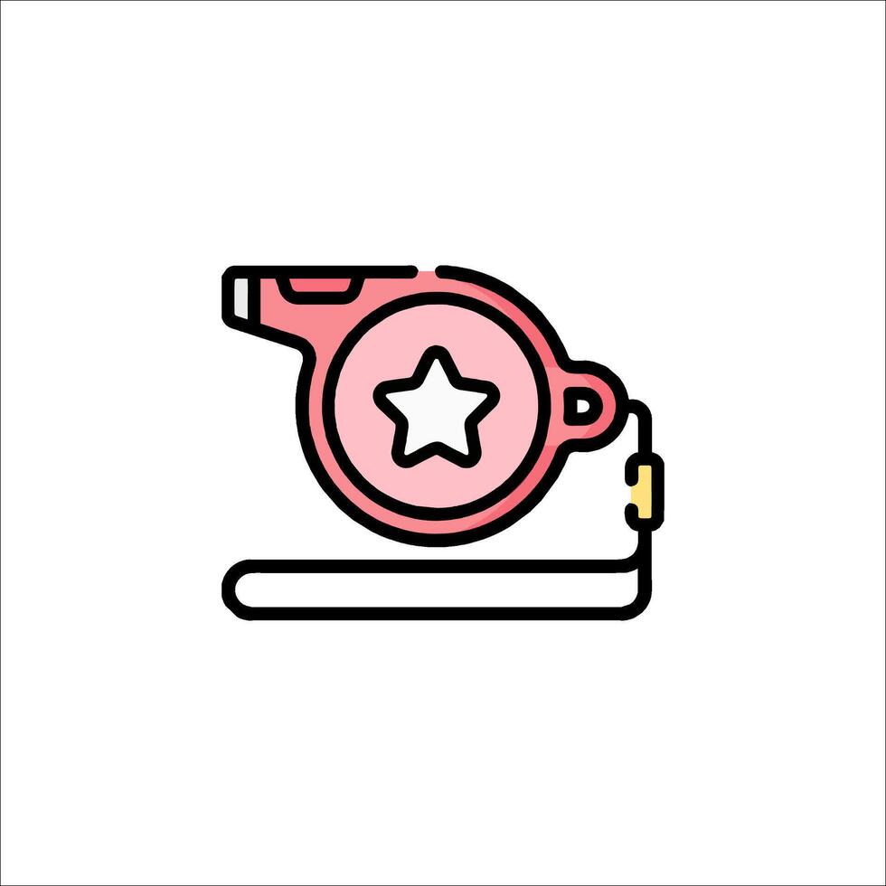 A pink and white drawing of a tape measure vector