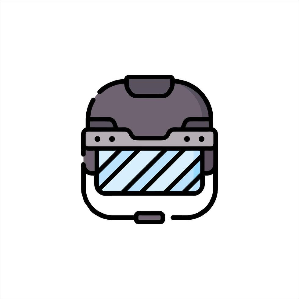A helmet icon on a white background vector