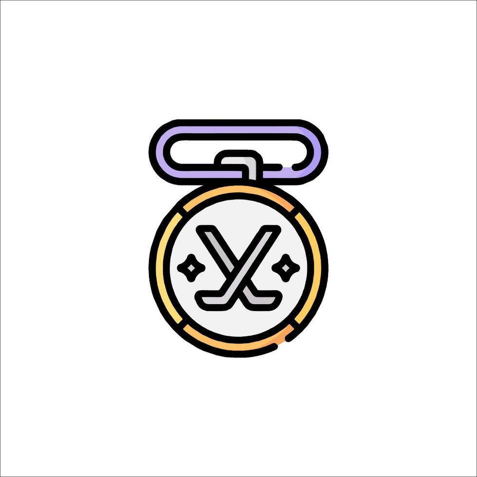 A clock with a hockey puck on it vector