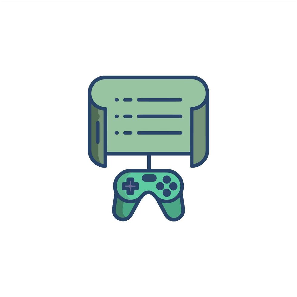 A game controller and a computer screen vector