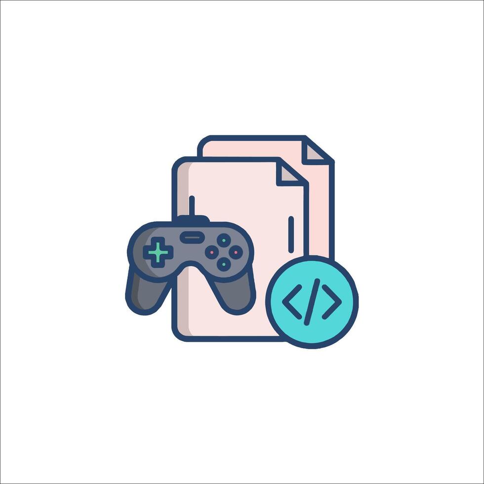 Game controller icon illustration vector