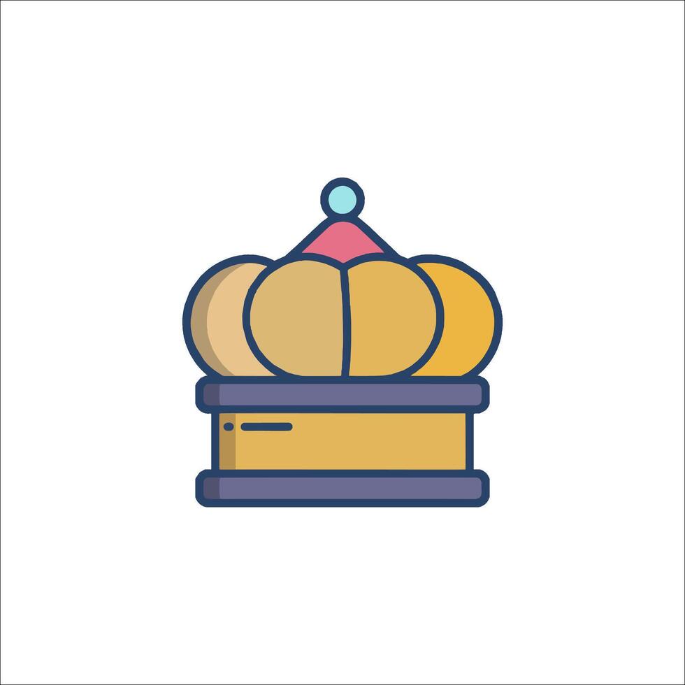 A crown icon on a white background vector
