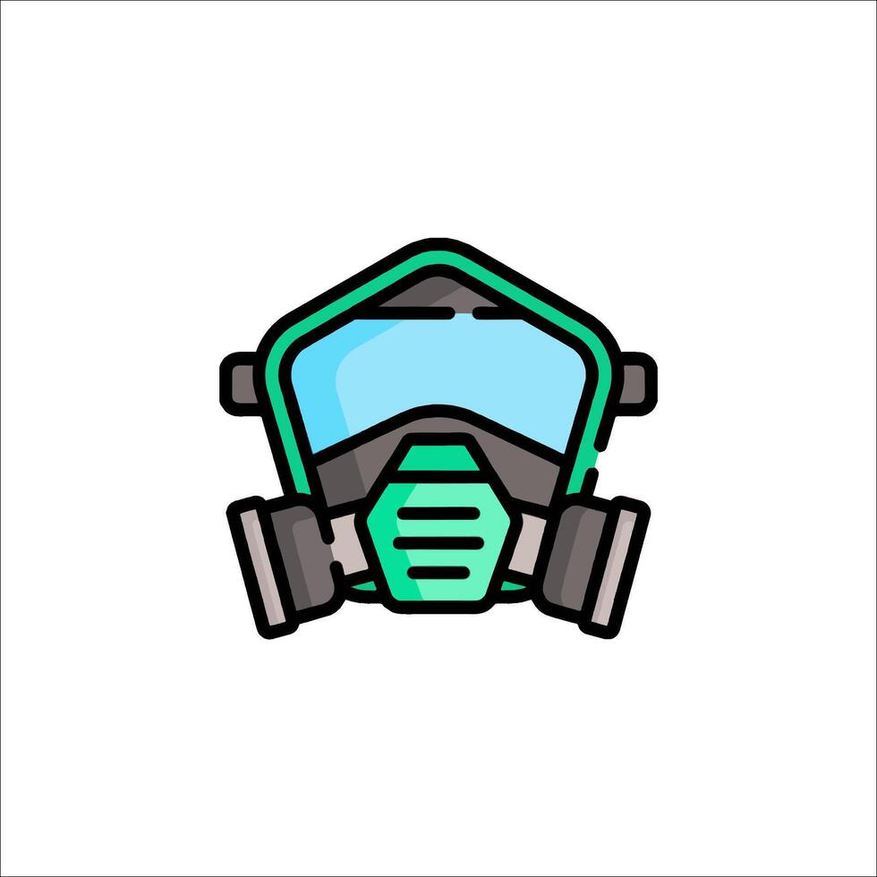 A gas mask icon on a white background vector